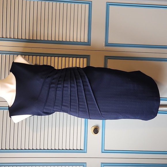 Carmen Marc Valvo Navy Dress - Picture 1 of 12